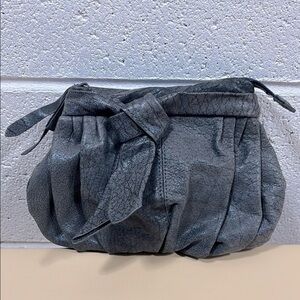 Elegant charcoal, gray with metallic touch Women's clutch​​​​